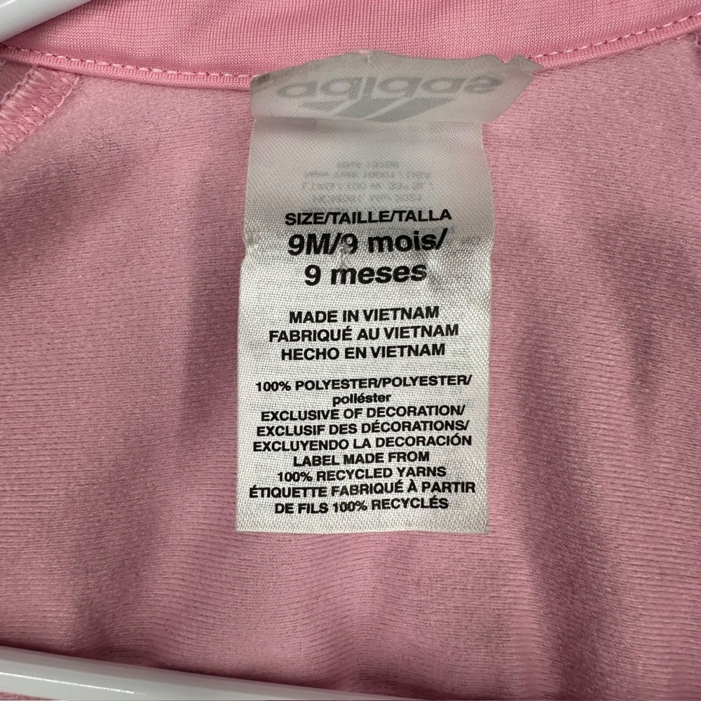 Adidas‎ Girls Baby 9 Months Pink Track Suit Jacket Pants Active Sports Stripes - Picture 7 of 13